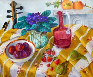 Afrikkalainen violetti, 2012, (50x60)